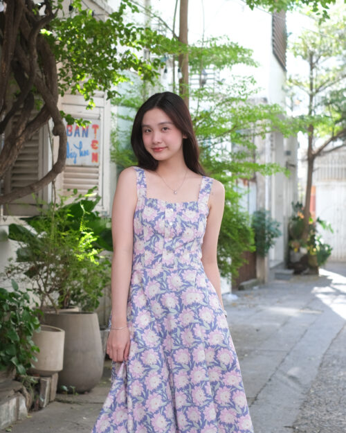 Mai Dress - Peonies Tilda
