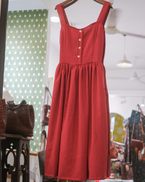 Mai Dress | Deep Red