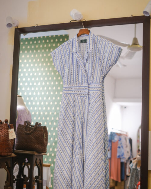 Sunshine - Blue Striped Florals