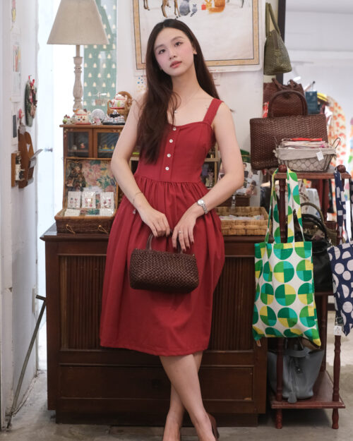 Mai Dress | Deep Red