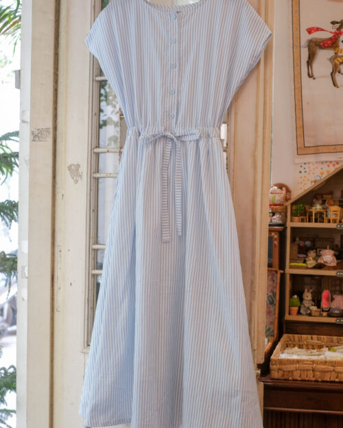 Pocket - Blue Striped Cotton