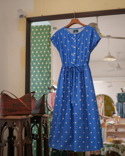 Pocket - Blue Polka Dot